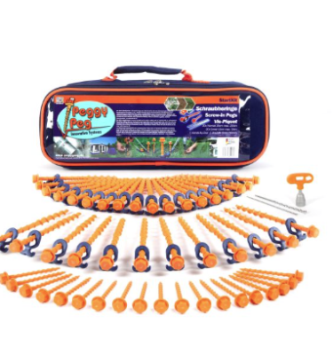 Hælar skrúfaðir Pegs start sett í kassa