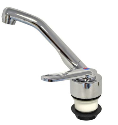 Vatnskrani einfaldur 12V Króm